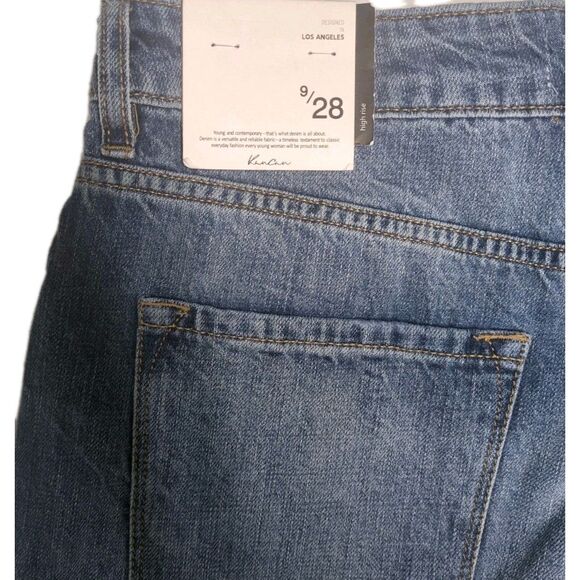 NEW KanCan Denim Shorts Murphy 28 High Rise Distressed Raw Hem Medium Wash 9/28 - Picture 7 of 12